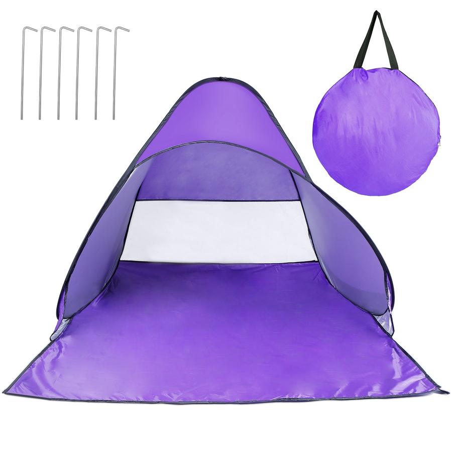 JMT-715274 Automatic UV-Protected Beach Tent for 2-3 People with Net Window and Storage Bag, Waterproof Design for Outdoor Activities