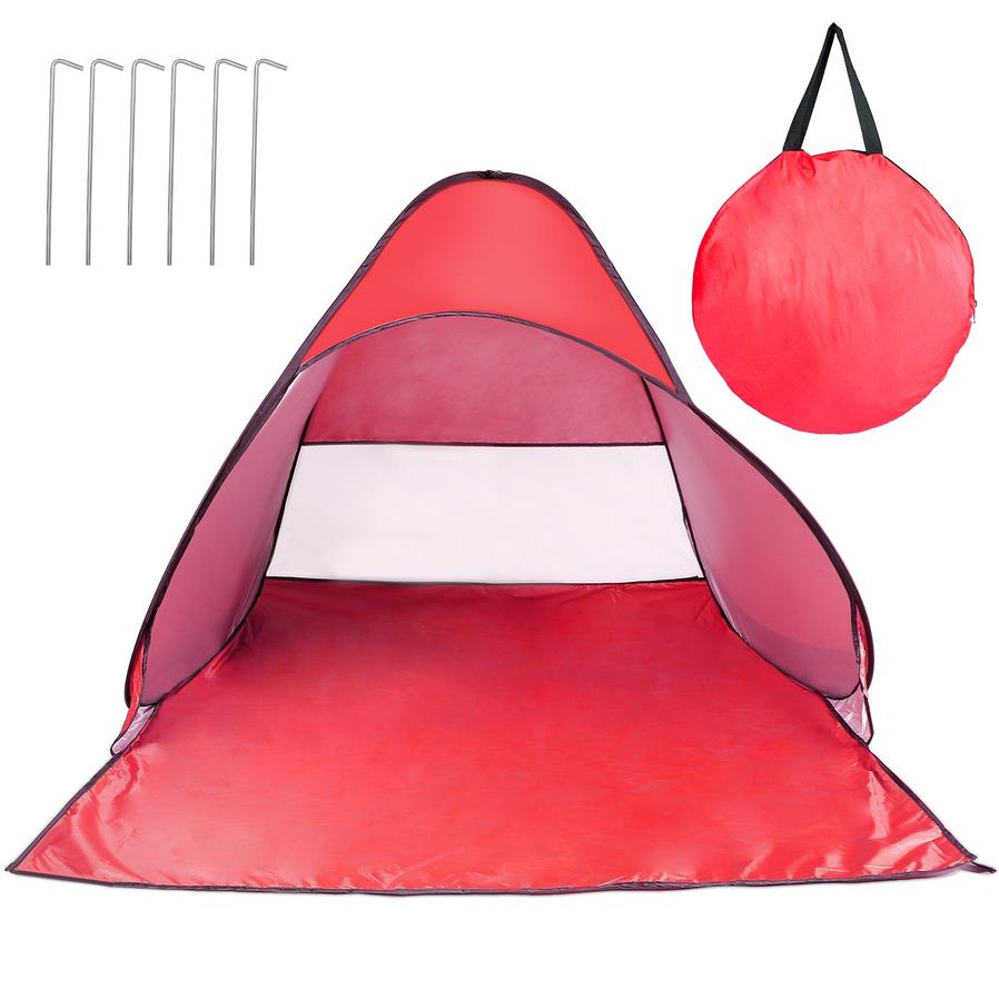 JMT-715274 Automatic UV-Protected Beach Tent for 2-3 People with Net Window and Storage Bag, Waterproof Design for Outdoor Activities