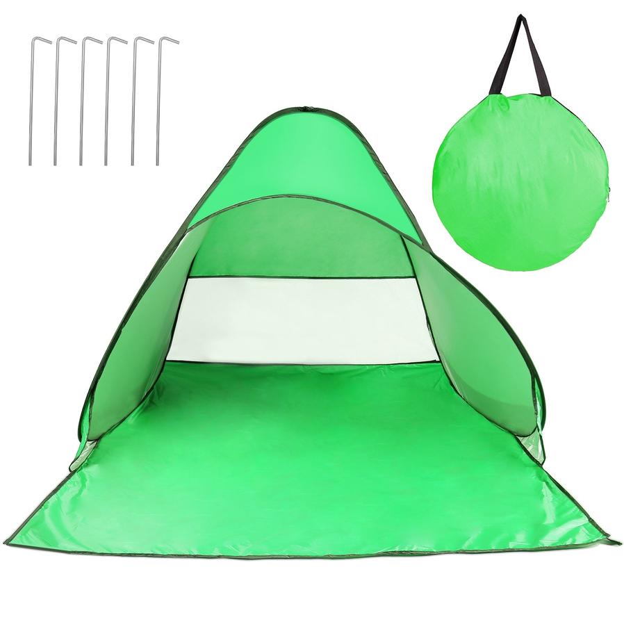 JMT-715274 Automatic UV-Protected Beach Tent for 2-3 People with Net Window and Storage Bag, Waterproof Design for Outdoor Activities