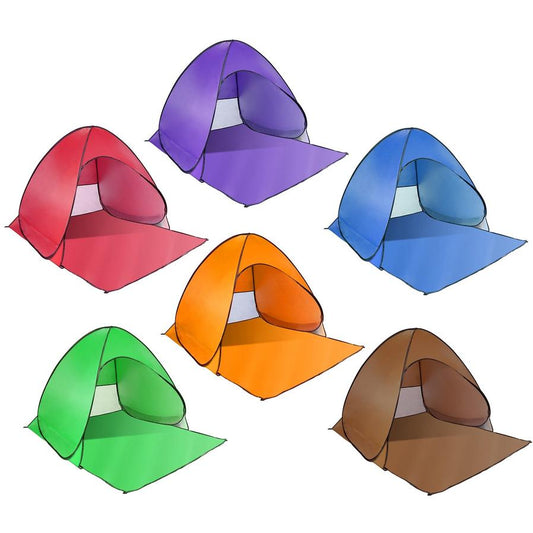 JMT-715274 Automatic UV-Protected Beach Tent for 2-3 People with Net Window and Storage Bag, Waterproof Design for Outdoor Activities