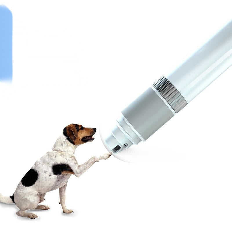 JMT-715466 USB Pet Nail Sharpener and Clipper - White ABS Material