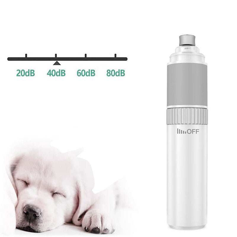 JMT-715466 USB Pet Nail Sharpener and Clipper - White ABS Material