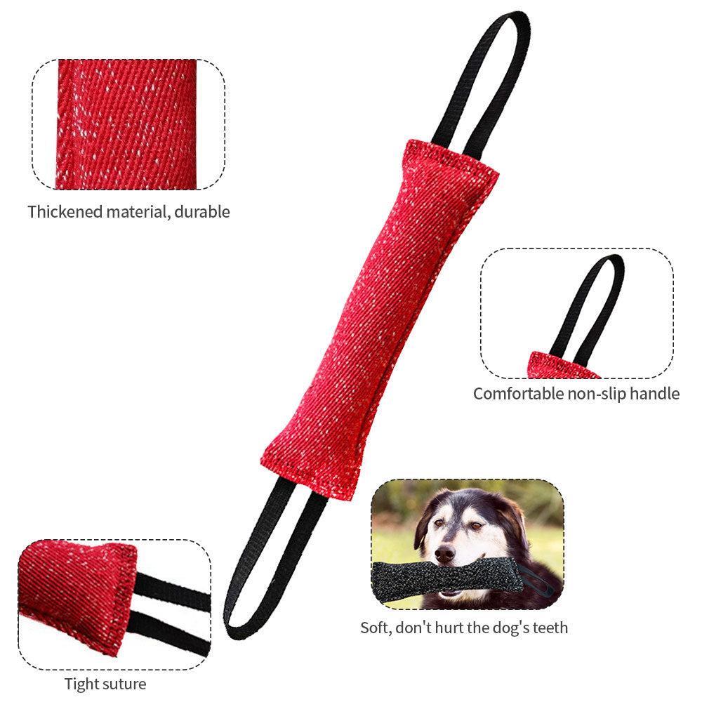 JMT-715530 Durable Dog Tug Chew Stick for Teeth Cleaning - Ideal Interactive Toy for Medium Breeds