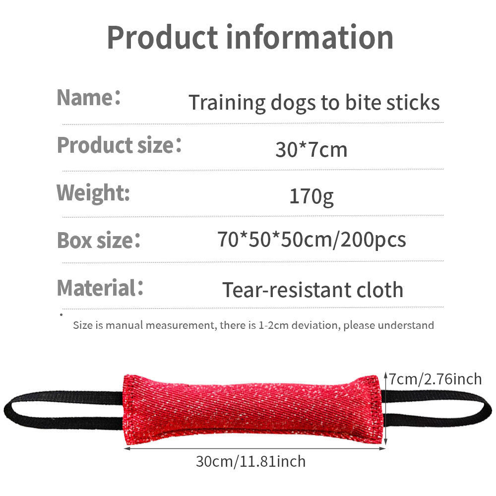 JMT-715530 Durable Dog Tug Chew Stick for Teeth Cleaning - Ideal Interactive Toy for Medium Breeds
