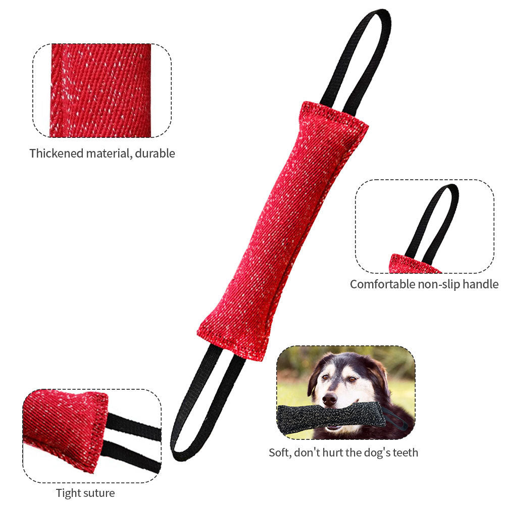 JMT-715530 Durable Dog Tug Chew Stick for Teeth Cleaning - Ideal Interactive Toy for Medium Breeds