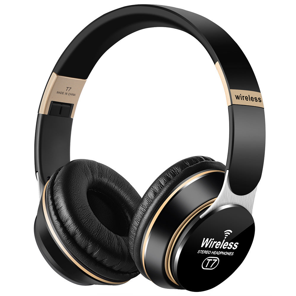 JMT-715530 Foldable Wireless Bluetooth Headset with Stereo Sound and Call Function - Compatible with Mobile Devices