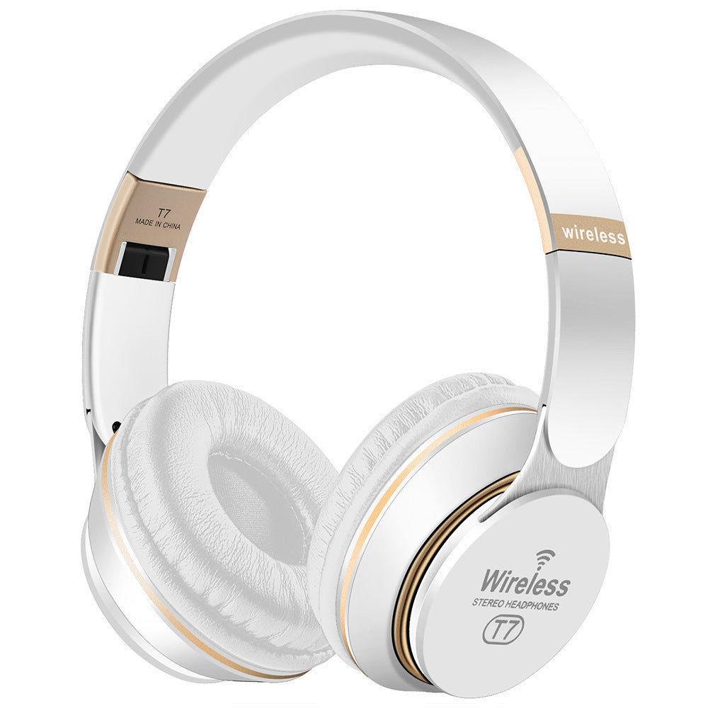 JMT-715530 Foldable Wireless Bluetooth Headset with Stereo Sound and Call Function - Compatible with Mobile Devices