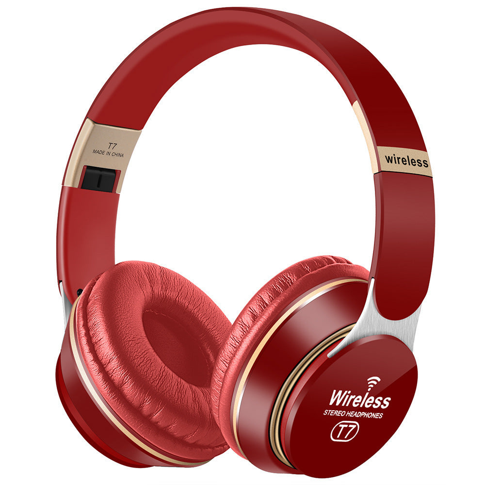 JMT-715530 Foldable Wireless Bluetooth Headset with Stereo Sound and Call Function - Compatible with Mobile Devices
