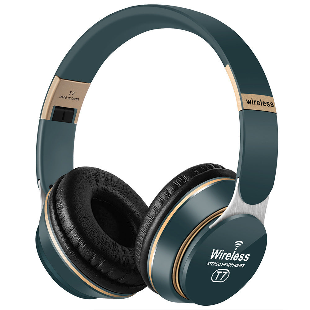 JMT-715530 Foldable Wireless Bluetooth Headset with Stereo Sound and Call Function - Compatible with Mobile Devices