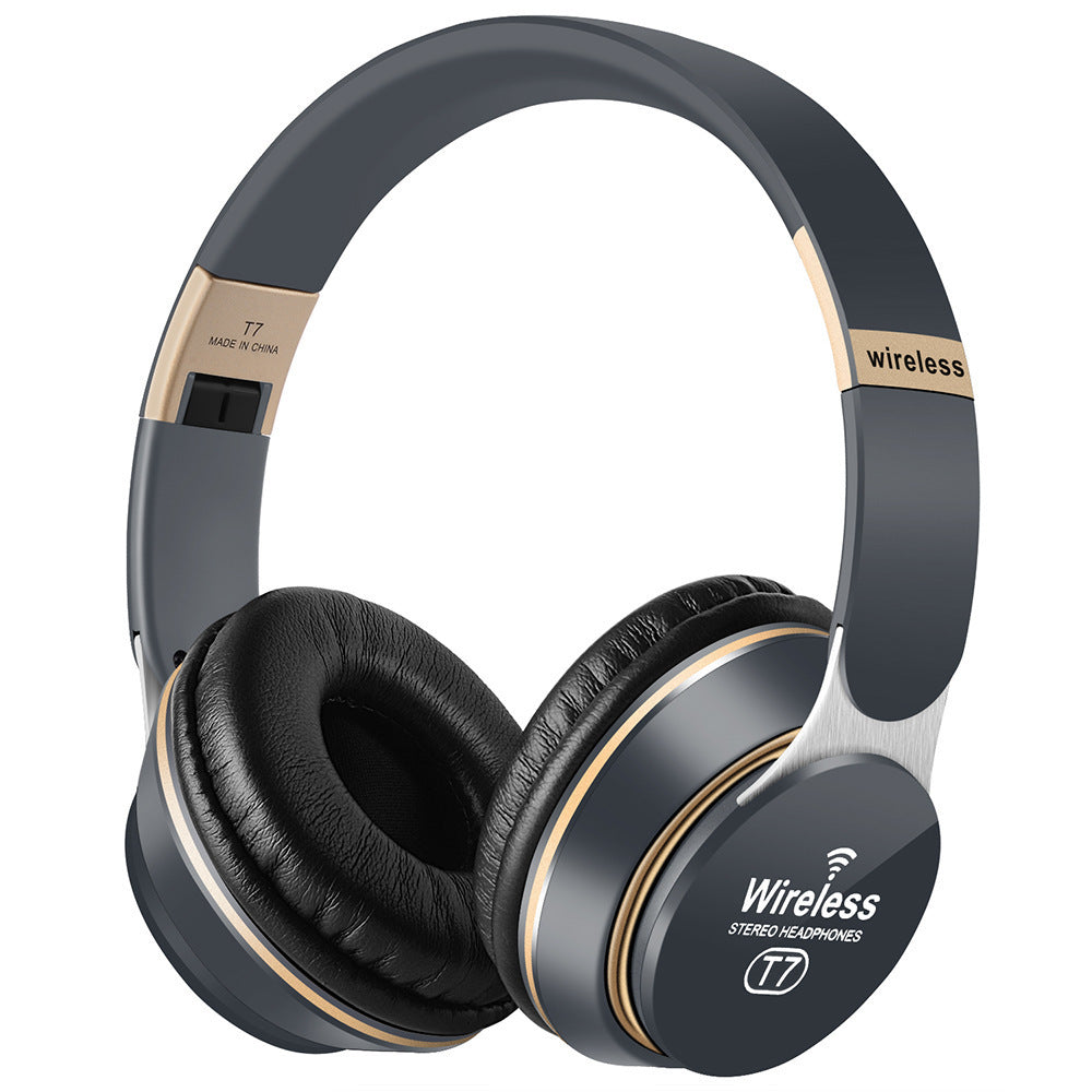 JMT-715530 Foldable Wireless Bluetooth Headset with Stereo Sound and Call Function - Compatible with Mobile Devices