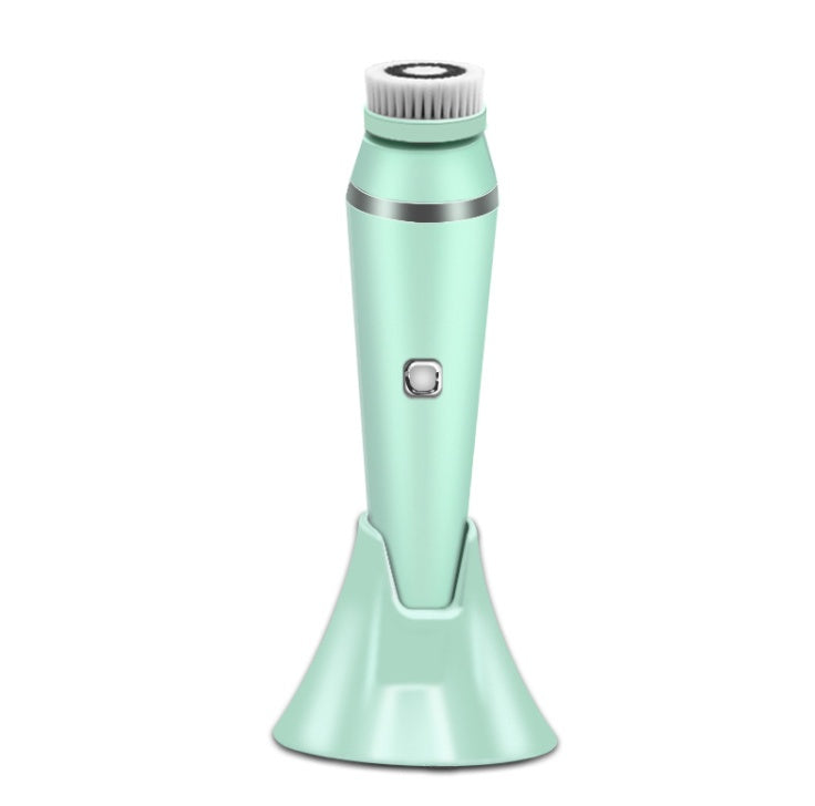 JMT-715786 Ultrasonic Electric Face Washing Brush with Pore Cleaner and Massage Functions - White, Green, Pink
