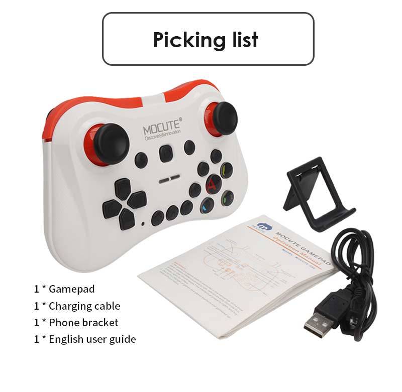 JMT-715850 Wireless Bluetooth Gamepad for Mobile Phones – Rechargeable, 40-Hour Playtime, Multiple Compatibility