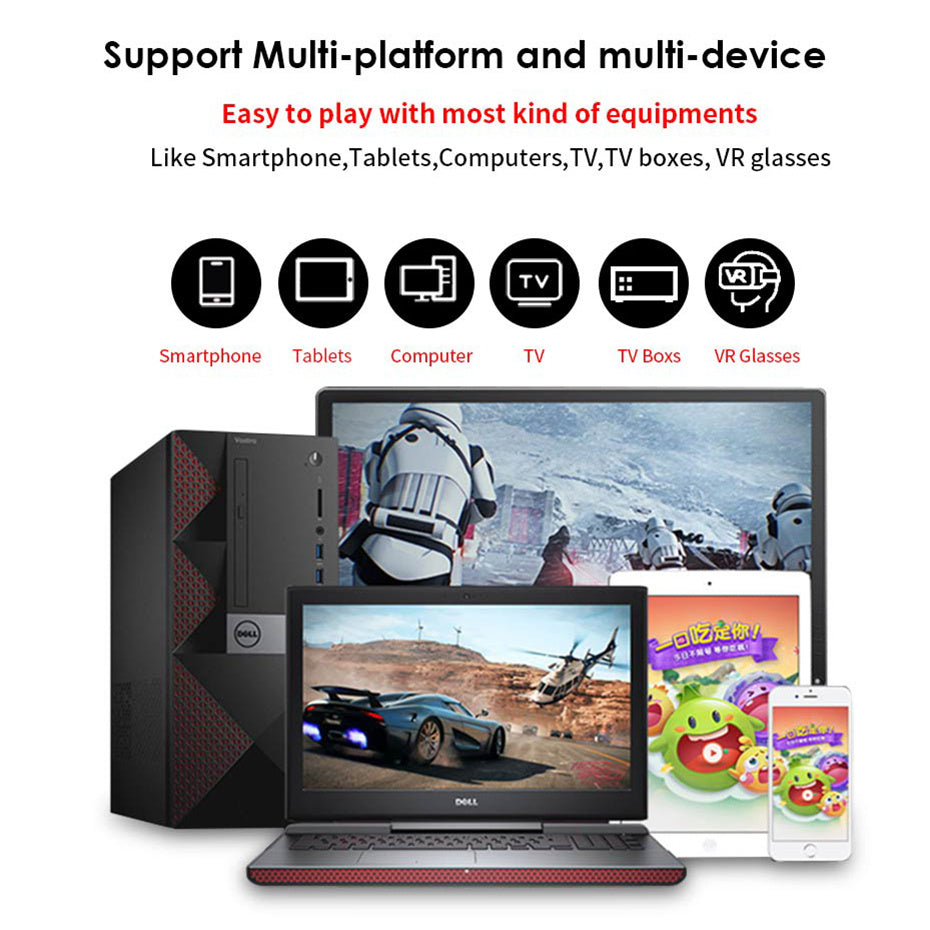 JMT-715850 Wireless Bluetooth Gamepad for Mobile Phones – Rechargeable, 40-Hour Playtime, Multiple Compatibility