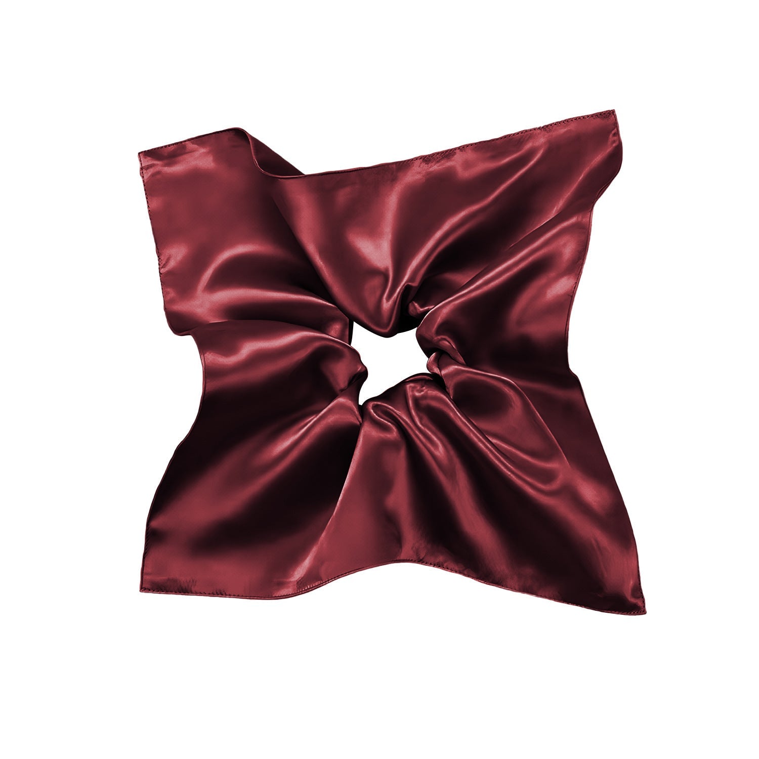 JMT-715914 Silk Square Hair Ring Accessories in Solid Colors - Navy Blue, Black, Gray Pink, Gold, Wine Red, Rose Gold, Light Brown