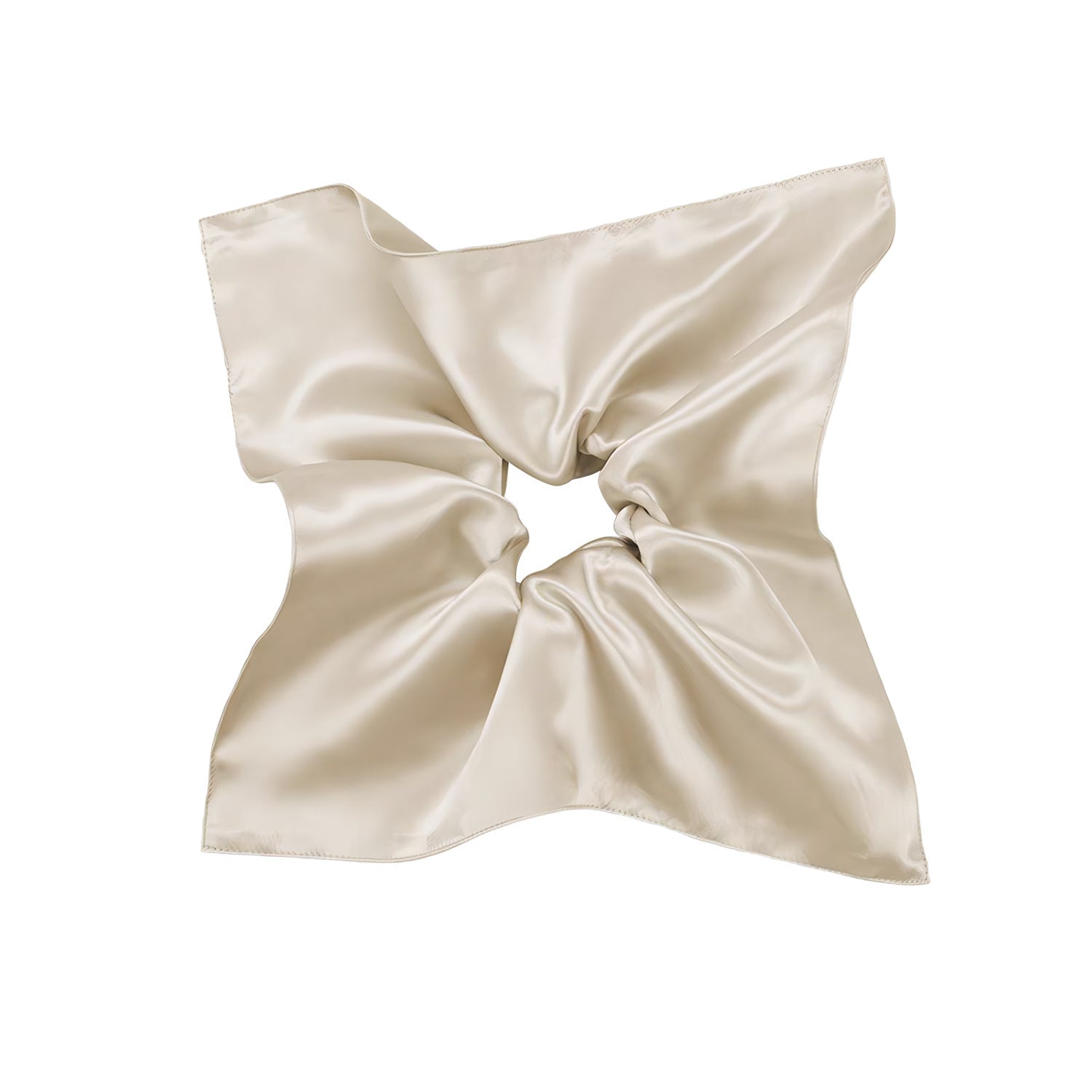 JMT-715914 Silk Square Hair Ring Accessories in Solid Colors - Navy Blue, Black, Gray Pink, Gold, Wine Red, Rose Gold, Light Brown