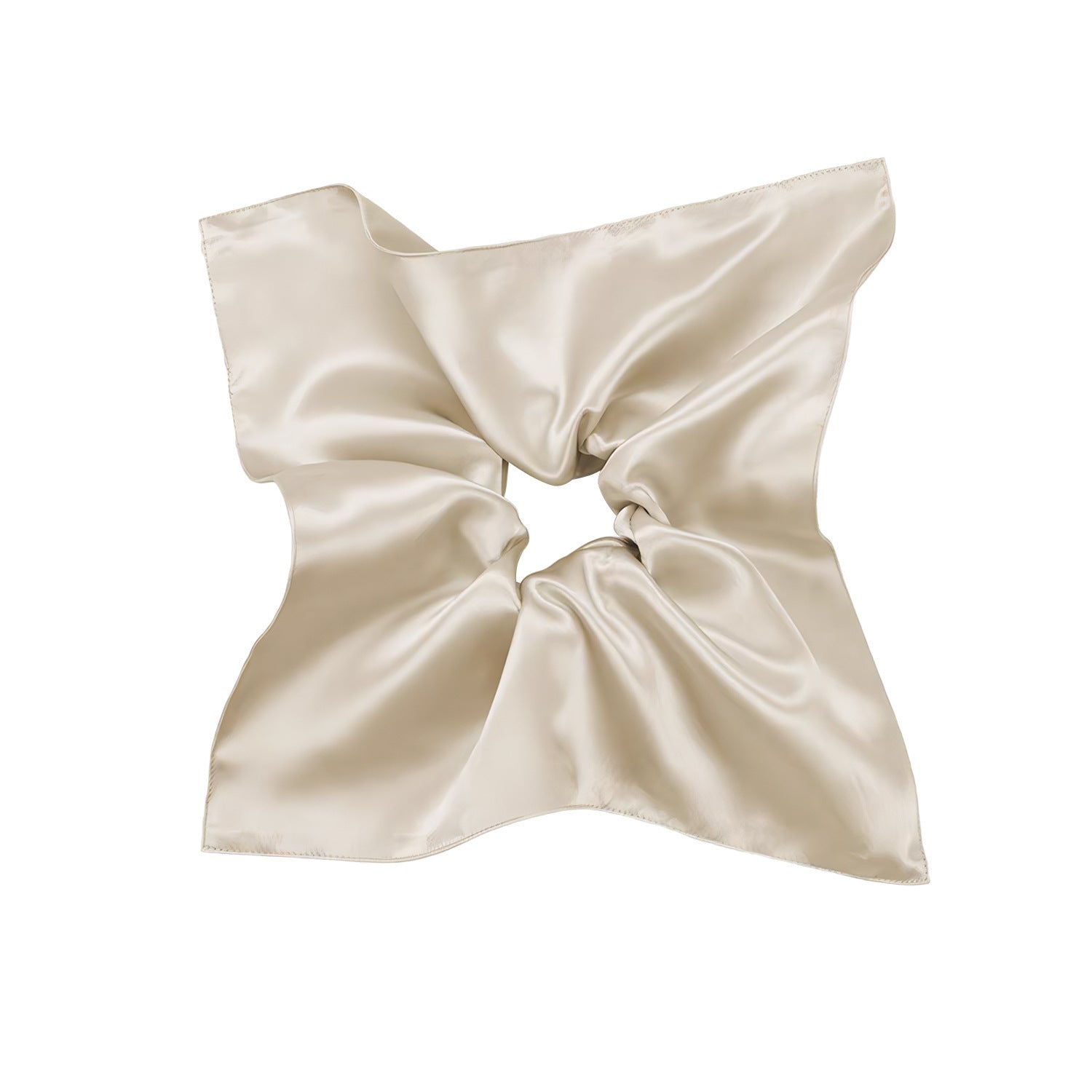 JMT-715914 Silk Square Hair Ring Accessories in Solid Colors - Navy Blue, Black, Gray Pink, Gold, Wine Red, Rose Gold, Light Brown