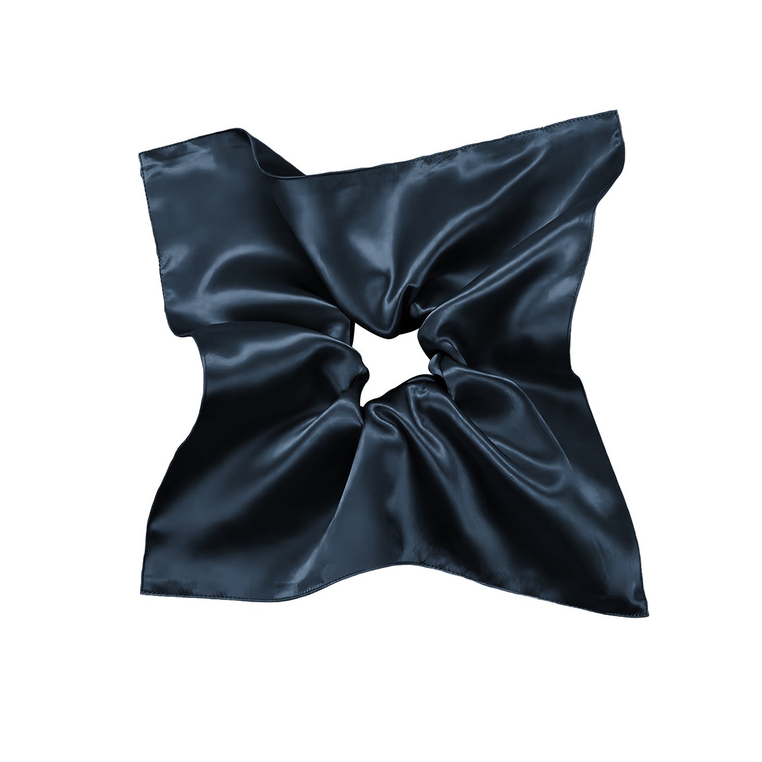 JMT-715914 Silk Square Hair Ring Accessories in Solid Colors - Navy Blue, Black, Gray Pink, Gold, Wine Red, Rose Gold, Light Brown