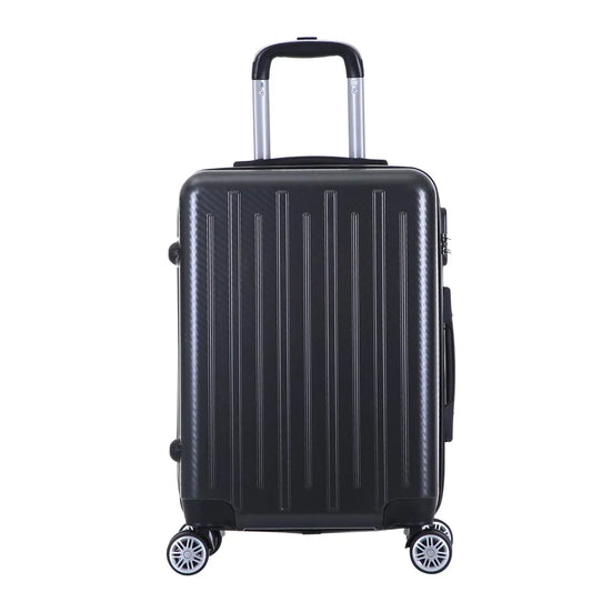 JMT-716426 Durable ABS+PC Luggage Set with Spinner Wheels and Handbag - 3-Piece Trolley Bag Collection