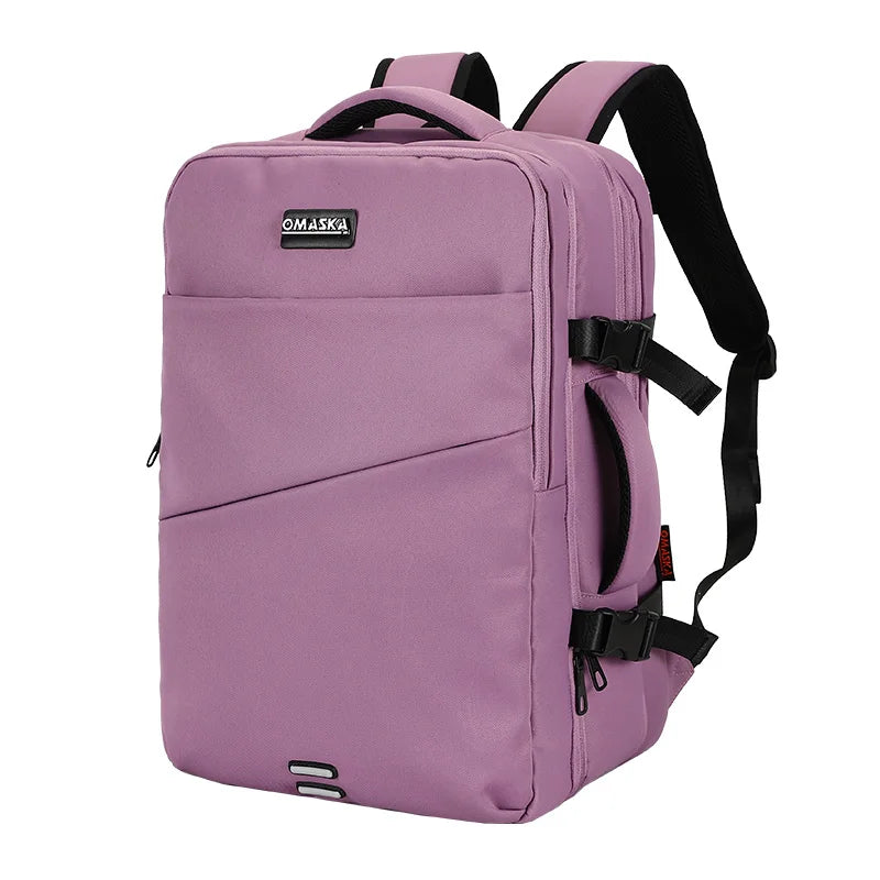 JMT-716554 Large Capacity 17-Inch Waterproof Nylon Laptop Backpack with Extension Layer for Students