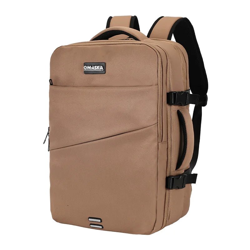 JMT-716554 Large Capacity 17-Inch Waterproof Nylon Laptop Backpack with Extension Layer for Students