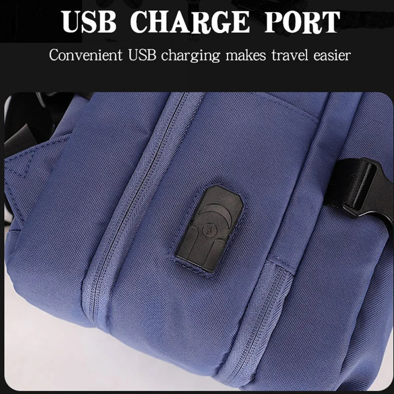 JMT-716554 Large Capacity 17-Inch Waterproof Nylon Laptop Backpack with Extension Layer for Students