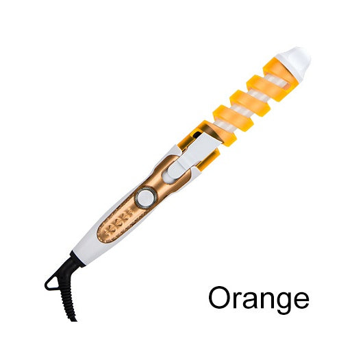 JMT-716682 Automatic Spiral Curling Iron with Tourmaline Ceramic, 16MM-20MM Diameter, 10 Heat Settings for Quick Styling