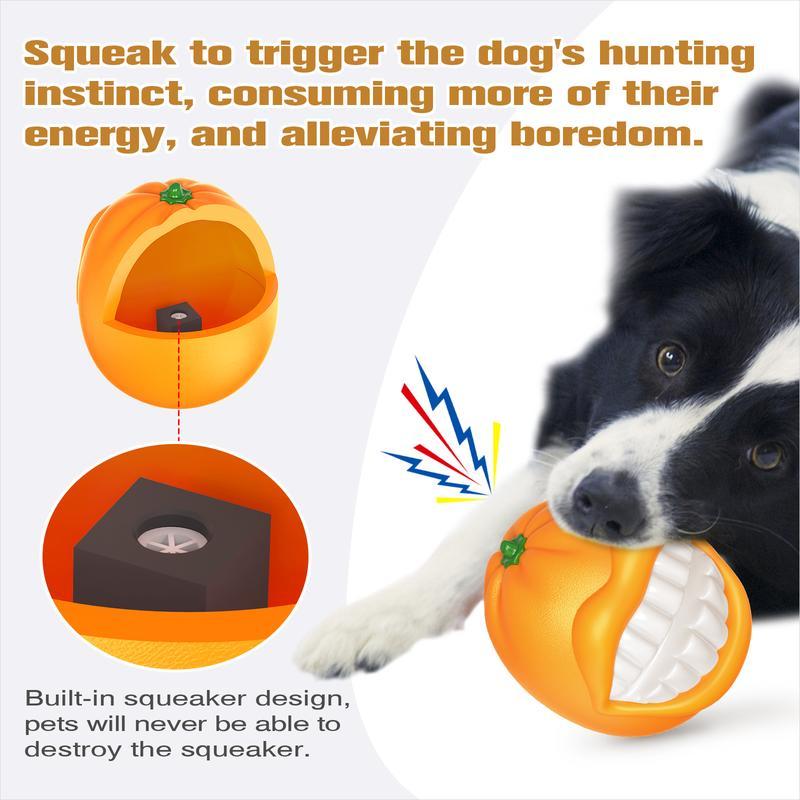 JMT-716682 Durable Dog Chew Toy with Built-in Sound Whistle - TPR Material for Medium to Large Breeds