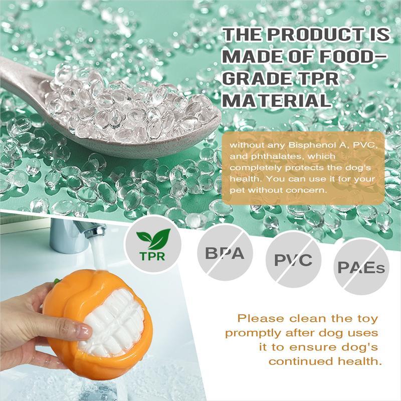 JMT-716682 Durable Dog Chew Toy with Built-in Sound Whistle - TPR Material for Medium to Large Breeds