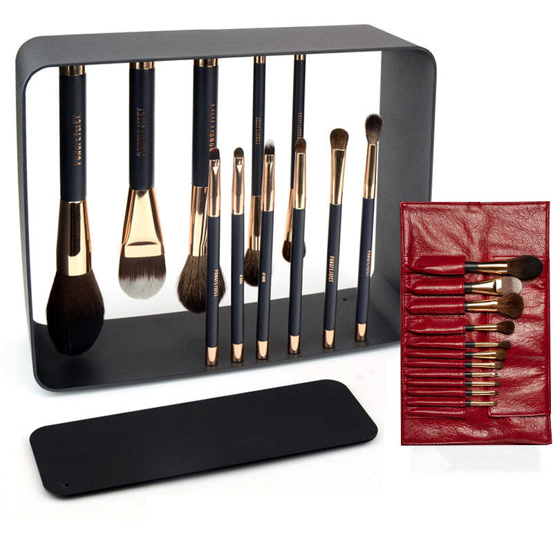 JMT-716810 Magnet Makeup Brush Set with Real Hair - Complete and Durable Tool Kit