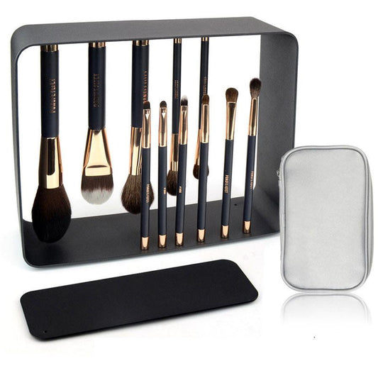JMT-716810 Magnet Makeup Brush Set with Real Hair - Complete and Durable Tool Kit