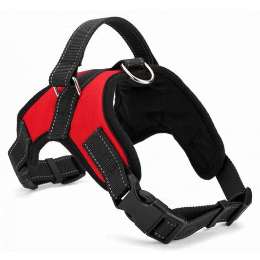 JMT-716874 Adjustable Dog Chest Harness with Round Rope or Anti-Break Chain, Available in Multiple Colors and Sizes