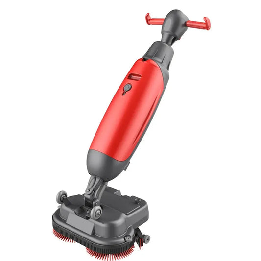 JMT-717002 8-Inch Mini Electric Floor Tile Cleaning Scrubber with Foldable Handle