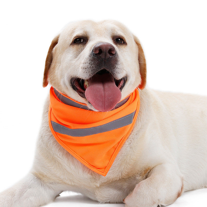JMT-717002 Fluorescent Triangle Scarf in Yellow and Orange – Lightweight Polyester, Sizes S, M, L
