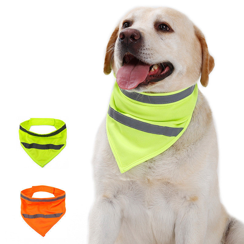 JMT-717002 Fluorescent Triangle Scarf in Yellow and Orange – Lightweight Polyester, Sizes S, M, L