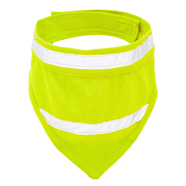 JMT-717002 Fluorescent Triangle Scarf in Yellow and Orange – Lightweight Polyester, Sizes S, M, L
