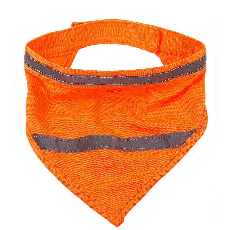 JMT-717002 Fluorescent Triangle Scarf in Yellow and Orange – Lightweight Polyester, Sizes S, M, L