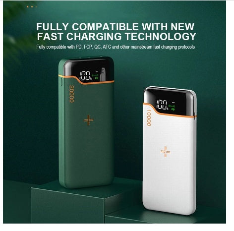 JMT-718026 20000mAh Power Bank with 22.5W Fast Charging and 15W Wireless Charging - Multi-Port Output