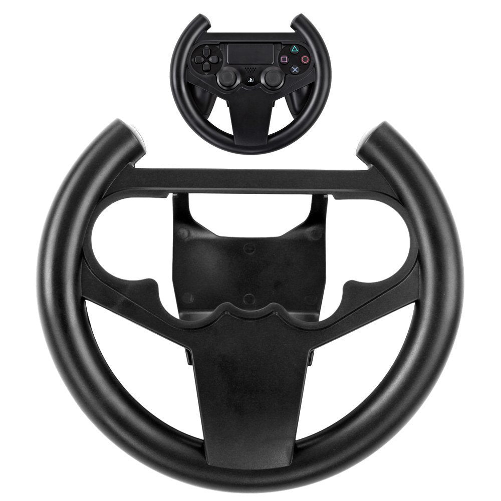 JMT-718154 PS4 Game Console Steering Wheel Accessory - ABS Construction, Entry to Elite Level Performance