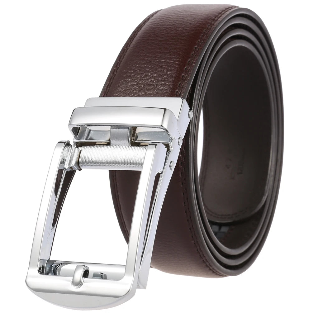 JMT-718282 3.5cm Automatic Flip Closure Buckle Belt for Men