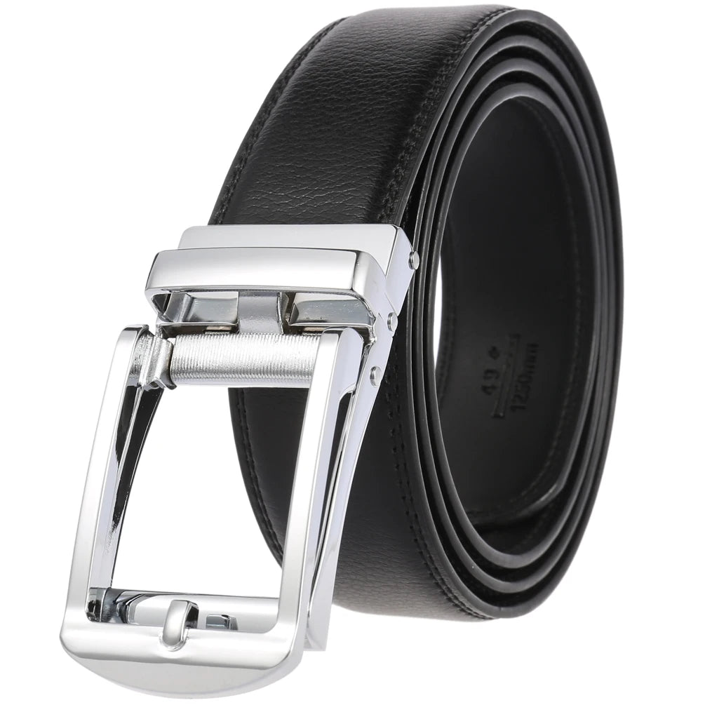 JMT-718282 3.5cm Automatic Flip Closure Buckle Belt for Men