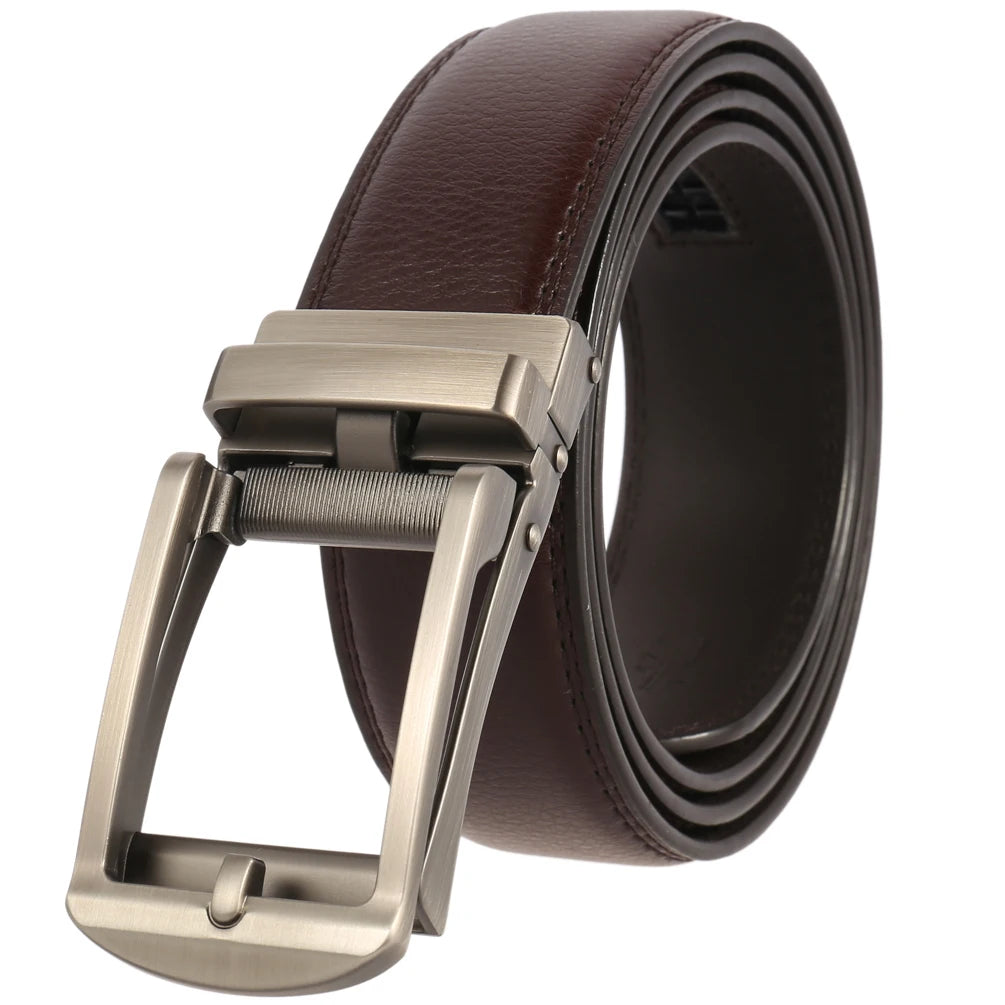 JMT-718282 3.5cm Automatic Flip Closure Buckle Belt for Men