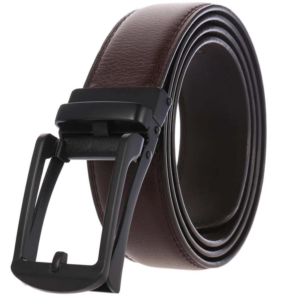 JMT-718282 3.5cm Automatic Flip Closure Buckle Belt for Men