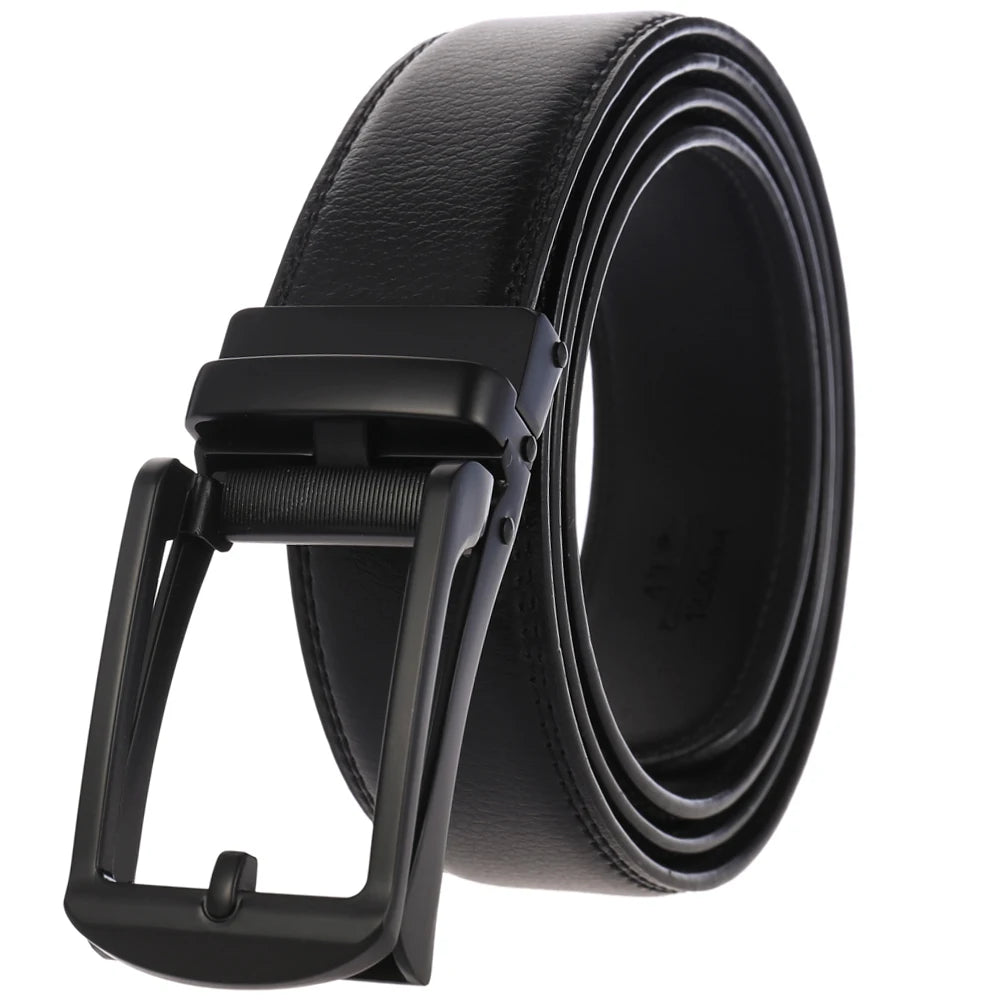 JMT-718282 3.5cm Automatic Flip Closure Buckle Belt for Men