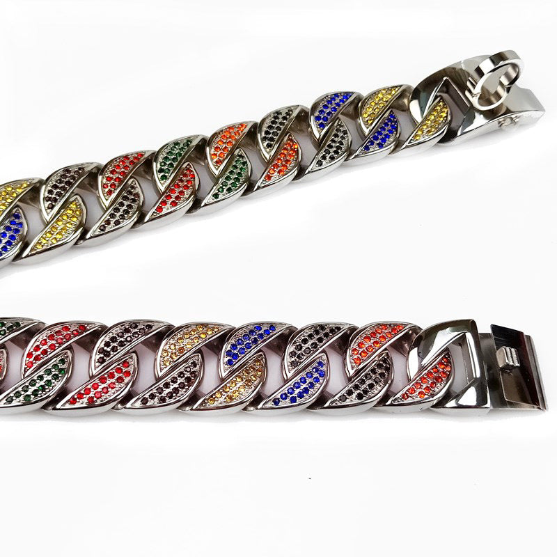 JMT-718346 Stainless Steel 304 Dog Collar with Metal Chain – Available in Multiple Sizes