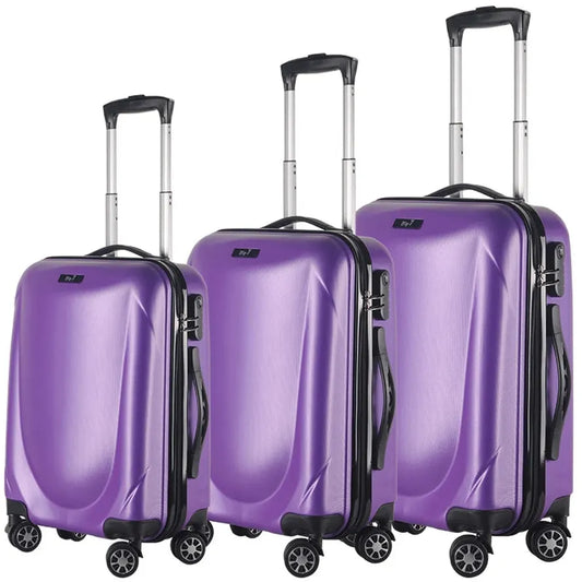 JMT-718410 High-Capacity 20 Inch Plastic Trolley Suitcase for Travel