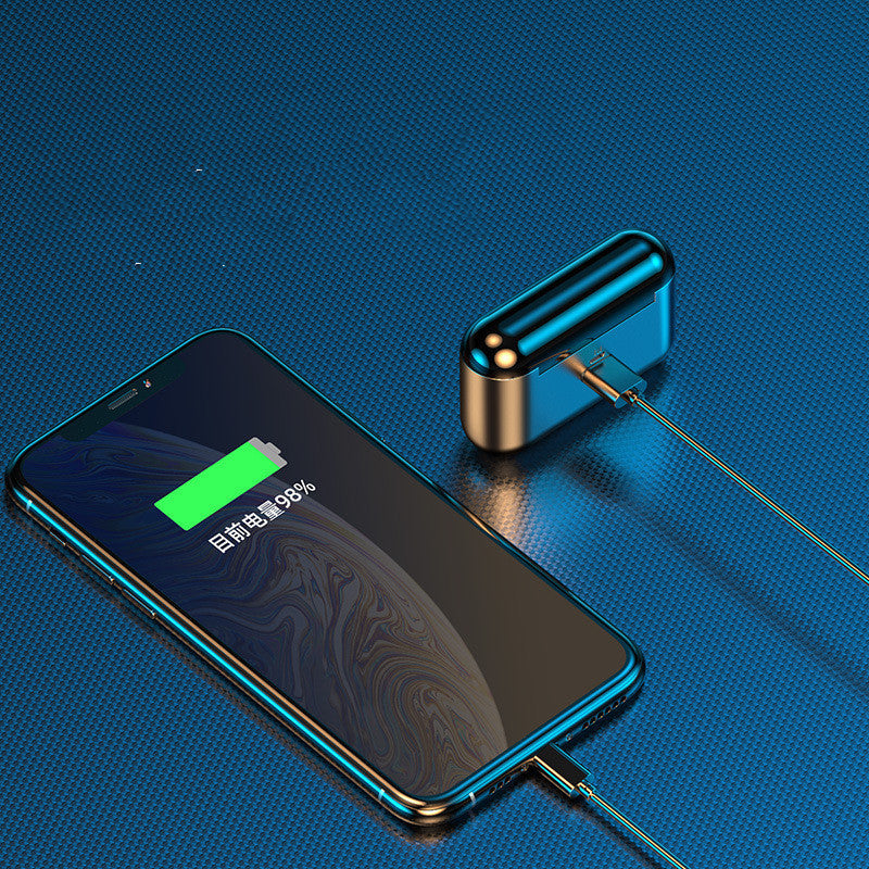 JMT-718666 Wireless Bluetooth Headset F9 with Touch Digital Display and Stereo Sound, Supports NFC, Voice Control, and Multi-Point Connection