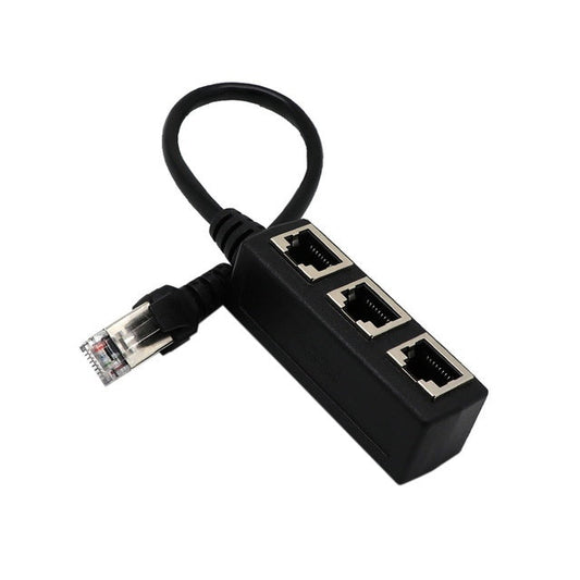 JMT-718858 RJ45 Network Cable Splitter with Gold-Plated Connectors and Shielding Protection