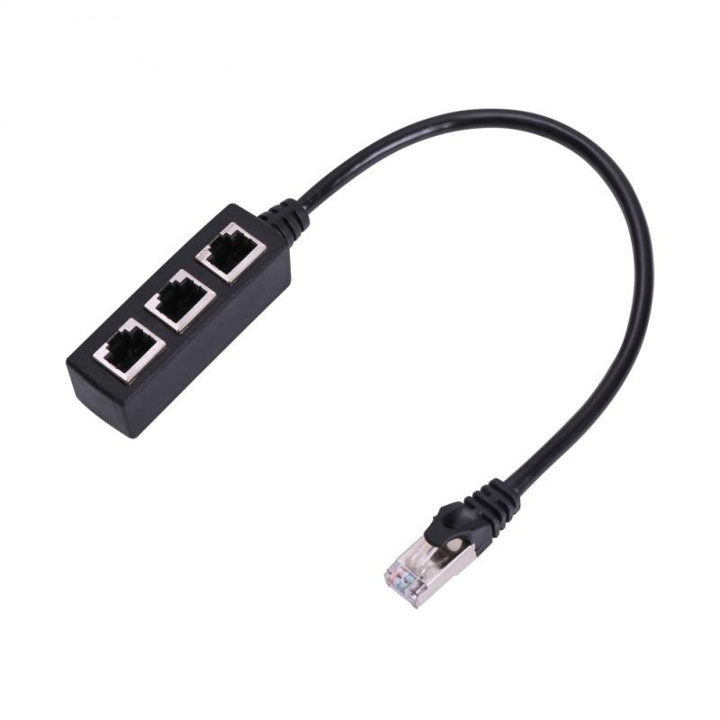 JMT-718858 RJ45 Network Cable Splitter with Gold-Plated Connectors and Shielding Protection