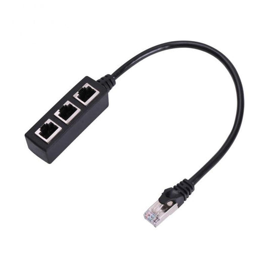 JMT-718858 RJ45 Network Cable Splitter with Gold-Plated Connectors and Shielding Protection