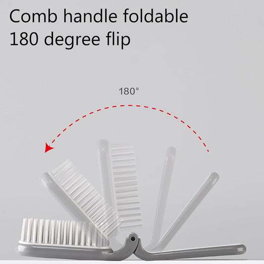 JMT-718922 Foldable Pet Brush for Travel, Soft Toothed Comb for Dogs and Cats
